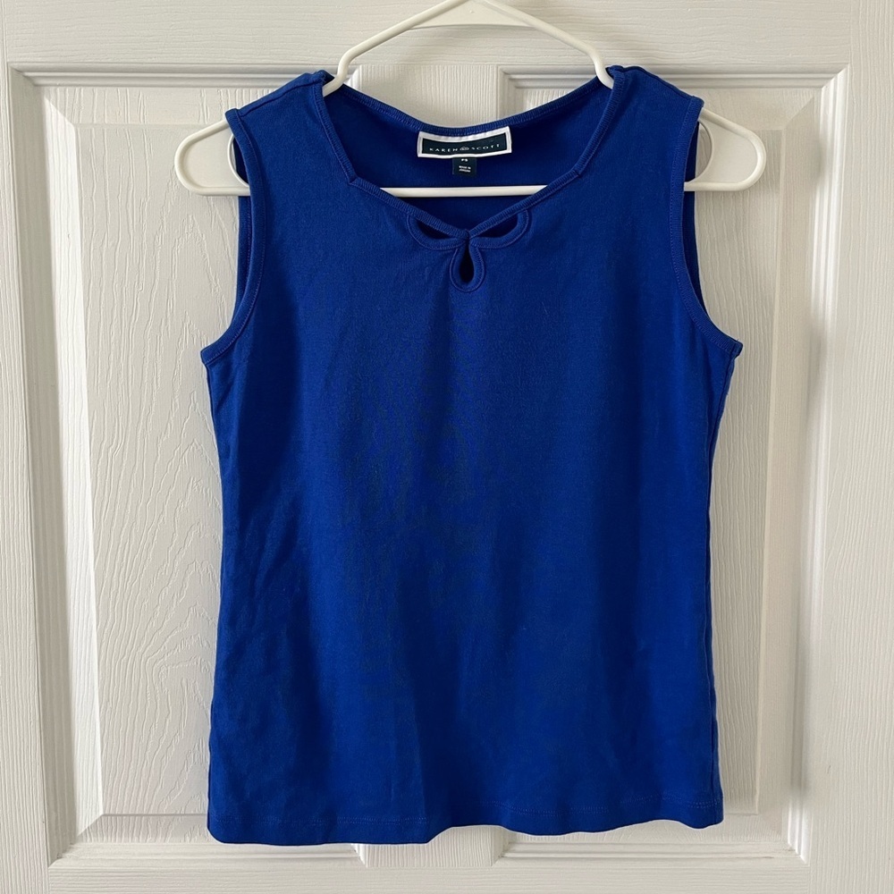 Karen Scott Royal Blue Tank Top